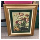 Framed still life print