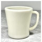 Fire-King cream color D-handle coffee mug