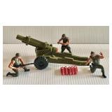 1974 Mattel Heroes in Action field artillery +