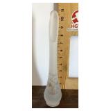 Viking frosted glass vase