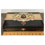 Decorative cigar box with nail care tools