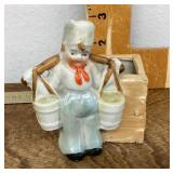 Made in Japan ceramic Dutch water boy cache pot