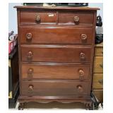 Wood chest of drawers 32x18x45" tall