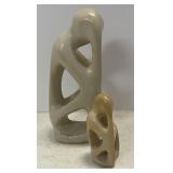 Pair of soapstone carvings