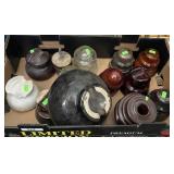 Flat of glass and ceramic insulators