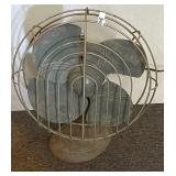 Antique green electric table fan