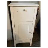 White storage cabinet 18.5" x 40" tall