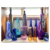 Glass and pottery vases