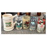 5 Kentucky Derby glasses and mug