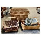 4 Longaberger baskets