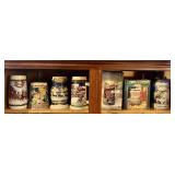 7 Budweiser beer steins
