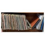 Shelf of LPs