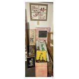 Home dï¿½cor wall art, wooden crate