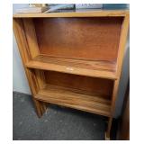 Pine bookshelf 26x9x37" tall