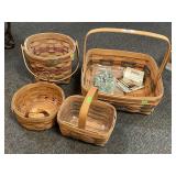 4 Longaberger baskets