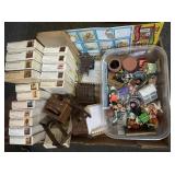 Flat of dollhouse furniture, kits, accessories