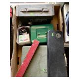 Large flat w/jigsaw, gun cleaning, elec. gauge,