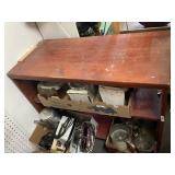 Homemade wooden shelf 36" x 15" x 27" tall