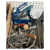 Flat of kitchen gadgets & Lemp corkscrew