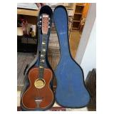 Acoustic guitar and case --unbranded