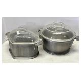 2 Guardian Ware pots with lids
