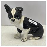 Cast iron dog doorstop