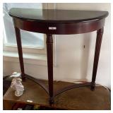 Half round foyer table 28" x 12" x 29" tall