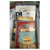 Box of repro metal signs