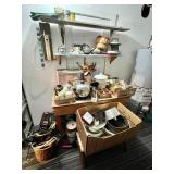 Workbench and contents, above and below