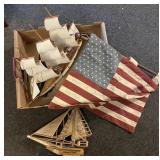 2 model boats, patriotic home dï¿½cor
