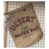 Desert camping canvas water bag