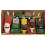 6 diecast advertising truck banks