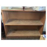 Homemade wood bookcase 34" x 12" x 31" tall