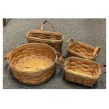 4 Longaberger baskets