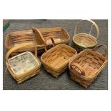 5 Longaberger baskets