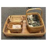 4 Longaberger baskets