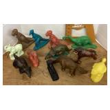 Sinclair Dinoland plastic dinosaurs and other toys