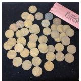 Roll of 1937 wheat pennies