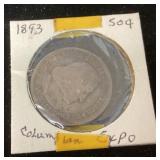 1893 Colombian Expo coin