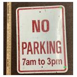 No Parking sign