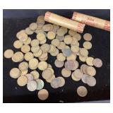 2 rolls of wheat pennies