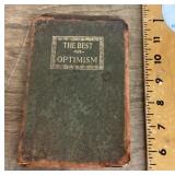 Antique 1911 "The Best on Optimism" book