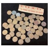 Roll of wheat pennies