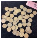 Roll of 1938 wheat pennies