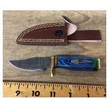 Fixed blade pocket knife with sheath