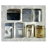 7 assorted cigarette lighters