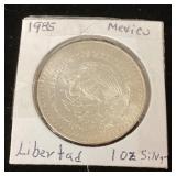 1985 Mexico Libertad 1 ounce silver coin