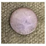 1854 three-cent silver "trime"
