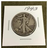 1943 walking liberty half dollar