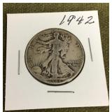 1942 walking liberty half dollar